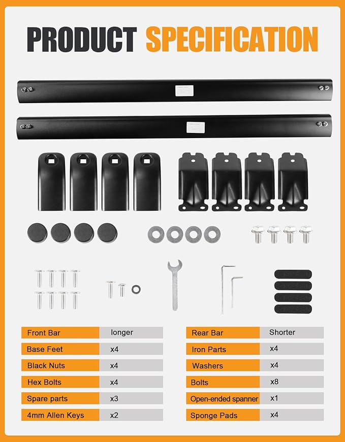 KINGGERI Roof Rack Cross Bars Compatible with 2022-2026 Jeep Wagoneer & Grand Wagoneer & Wagoneer L & Grand Wagoneer L, Heavy Duty Aluminum Roof Rails Crossbars Rooftop Black