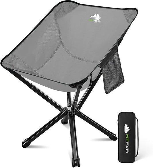MTRVR Lightweight Folding Camping Chair — Compact One-Piece Design, Quick Setup, Stable Aluminum Frame, Portable Chair for Travel, Hiking & Short Outdoor Breaks