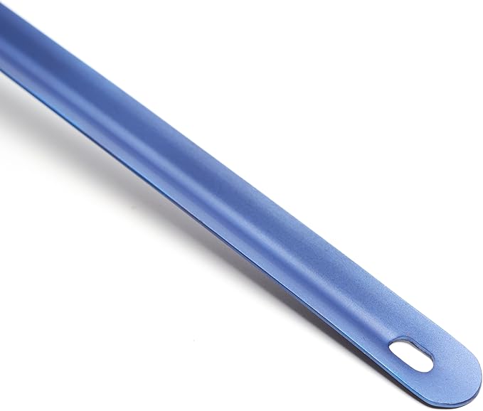 TOAKS Titanium Long Handle Spork with Polished Bowl (Blue)