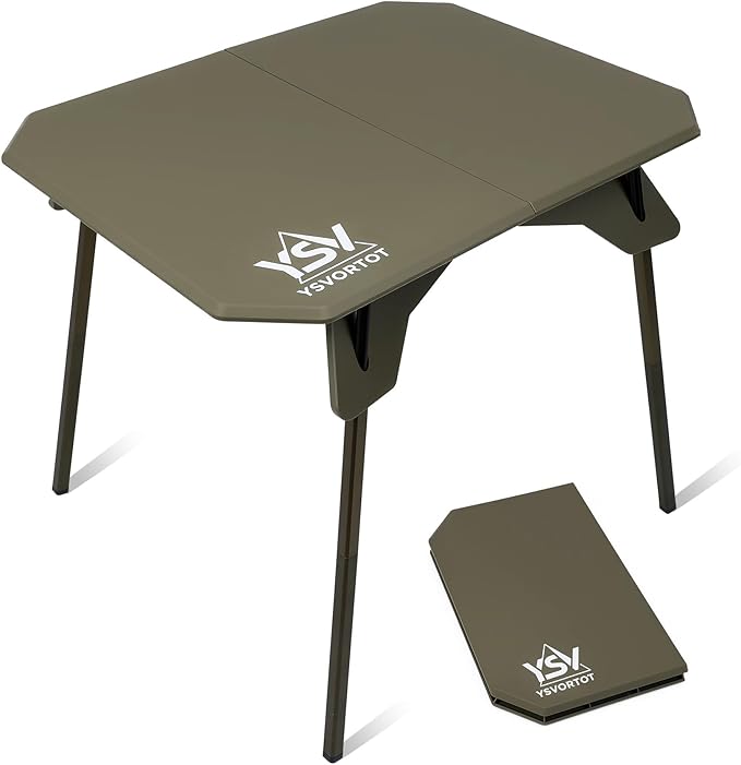 Ultralight Folding Camping Table - 2 Height Adjustable Portable Outdoor Picnic Beach Desk with Carry Bag,Compact for Backpacking,Camp,Travel,Patio