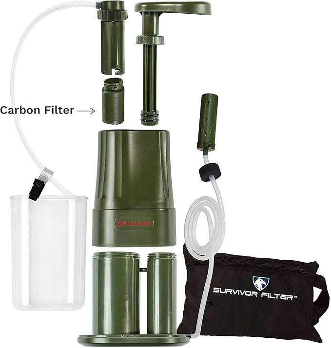 Survivor Filter - Carbon Replacement Filter | USA Tested - Compatible with PRO & PRO X Portable Emergency Water Filter