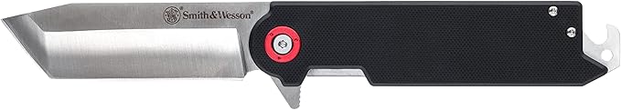 Smith & Wesson Benji Folding Knife with Bottle Opener, Money Clip, 1.5"-3.5" Stainless Steel Blade, For Tactical, Survival, and Everyday Carry