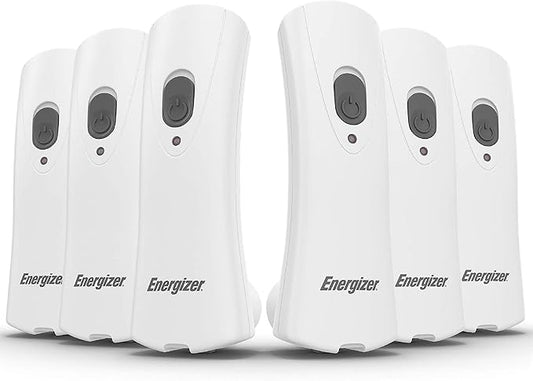 Energizer Auto-On LED Flashlights Rechargeable for Home Power Failure, Plug in LED Flashlight for Power Outage, Night Light, Hurricane Preparedness (Pack of 72)