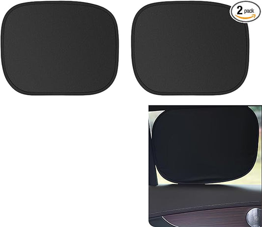 Car Side Window Sun Shades, 2 PCS Window Sunshades Privacy Curtains, Sun Glare and UV Rays Protection, Block Light for Breastfeeding, Taking a nap, Changing Clothes, Camping (Rear Window)