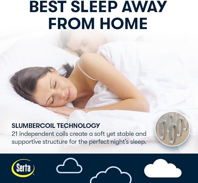 Serta Raised Air Mattress with Never Flat Pump | Luxury Inflatable Mattress with Built in Air Pump to Ensure a Good Night’s Rest | Heavy Duty Blow Up Mattress with Self Inflating Pump