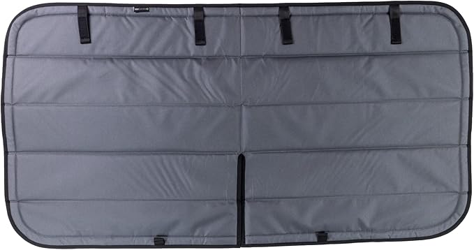 VanEssential Insulated Blackout Sliding Door Window Cover Designed for RAM Promaster with Bare Metal Window Frame Van Years 2014 to Current Model - Charcoal Gray