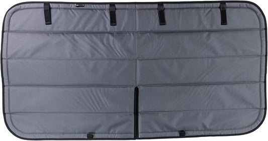 VanEssential Insulated Blackout Sliding Door Window Cover Designed for RAM Promaster with Bare Metal Window Frame Van Years 2014 to Current Model - Charcoal Gray