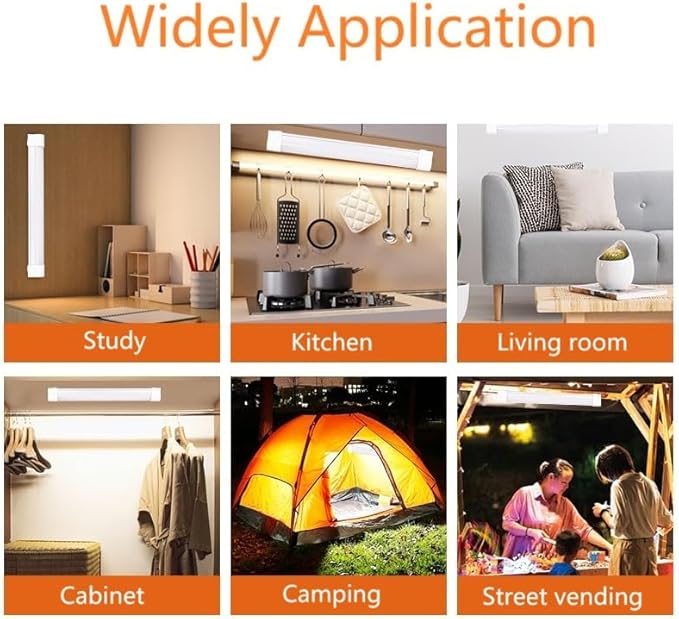 Emergency Magnetic Work Lamp Lantern,Portable LED Camping Light Stick,Rechargeable Camping Gear Equipment for Hiking,Home,Outdoor Night Fishing (LLQ60)