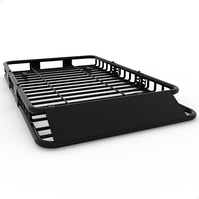 GarveeLife 64 in x 39 in Universal Roof Rack Carrier Basket, 200 LBS Capacity Car Cargo Rack with Extension Luggage Holder Basket Heavy Duty for SUVs, Trucks, Vehicles