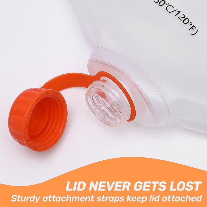 VANPET 2L&1L Water Bag Compatible with Sawyer Squeeze Water Filter, Durable TPU Material, BPA & PVC Free Squeeze Pouch, Collapsible Hydration Canteens for Camping Hiking Cycling