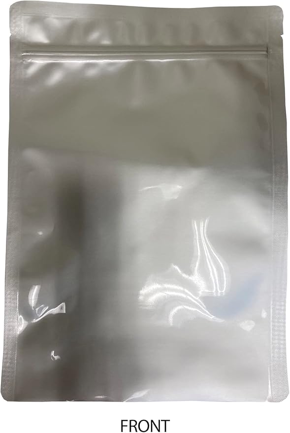 PackFreshUSA: Quart (8" x 12") AirTight Seal-Top Mylar Bags for Long-Term Food Storage - Premium Century 7 Mil Thick (Per Side) - Resealable - Heat Sealable - Food Grade - Rounded Corners - Free Guide -Pack of 100