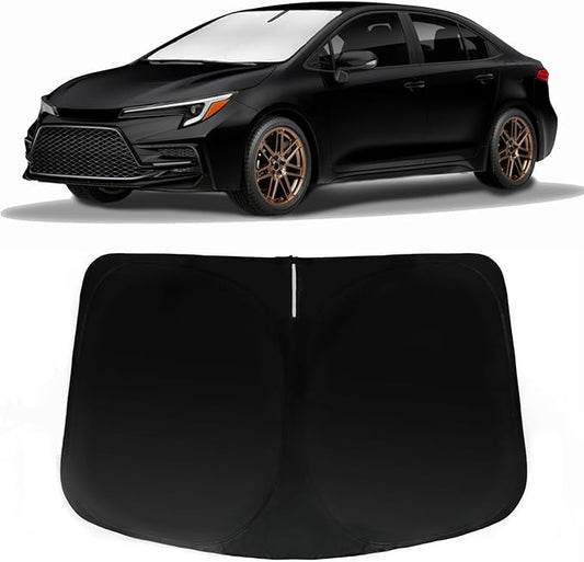 Windshield Sun Shade for 2014-2019 Toyota Corolla (Not for Corolla Cross), Car Front Window Sunshade with 240T Sun Visor Protector Blocks UV Rays Heat Sun Shield Accessories