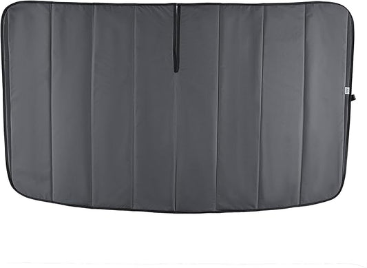 Insulated Front Windshield Cover for 2015-2026 Ford Transit Medium and High Roof Vans, Blackout Privacy Sun Shades for Stealth Camping – Dark Gray