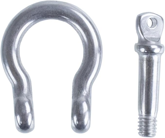 Paracord Planet Stainless Steel Shackles for Paracord Survival Bracelets - B, D, O, & U-Shackles (Pack & Single Sizes)