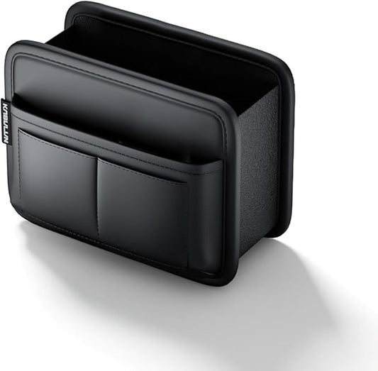 LEIWOOR Car Door Organizer & Cup Holder, Multifunctional Car Storage Box, Trash Can, Large Capacity Storage Bag, Foldable Side Storage Pouch, Interior Accessory for Sedan SUV Truck (Multi-Pocket Pro)