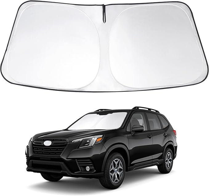 Windshield Sun Shade Custom Fit 2019-2023 2024 2025 Su- baru Forester Accessories(Crossover, Base, Premium, Sport, Limited) Front Window Sunshade Keep Car Interior Cool