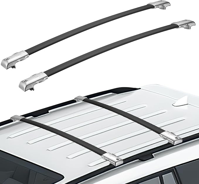 JOYTUTUS Roof Racks Cross Bars Compatible with GX460 2010-2023, Aluminum Roof Rail Cross Bars, Low Wind Noise Rooftop Cargo Carrier Crossbars