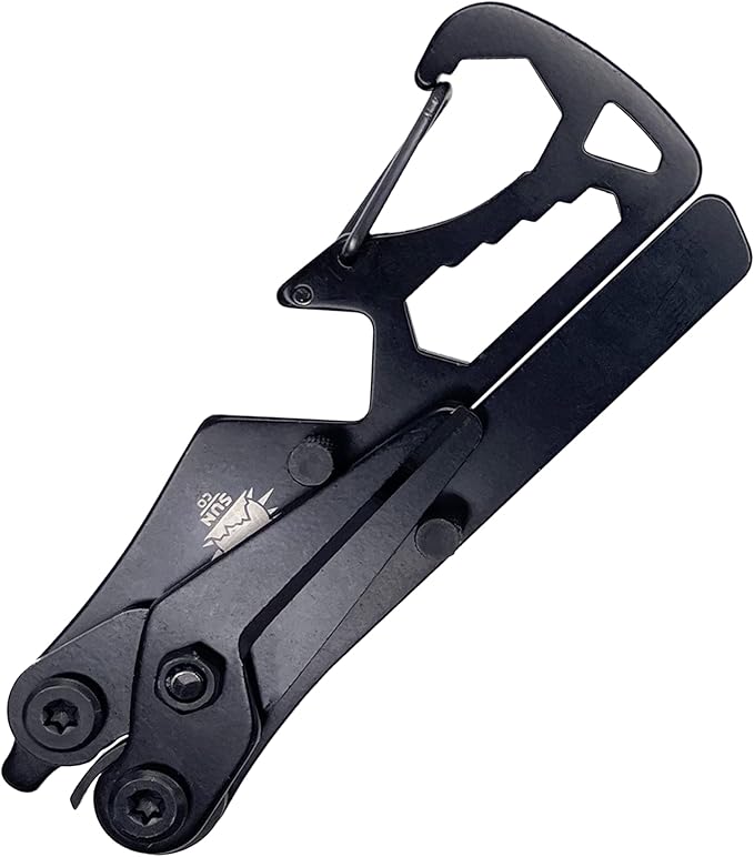 Sun Company SwingShears - Foldable Scissors MultiTool with Carabiner | 8 Functions Including Shears, Screwdriver, and Hex Wrenches | Handy Gadget for Camping, Hiking, Hunting, Fishing or EDC