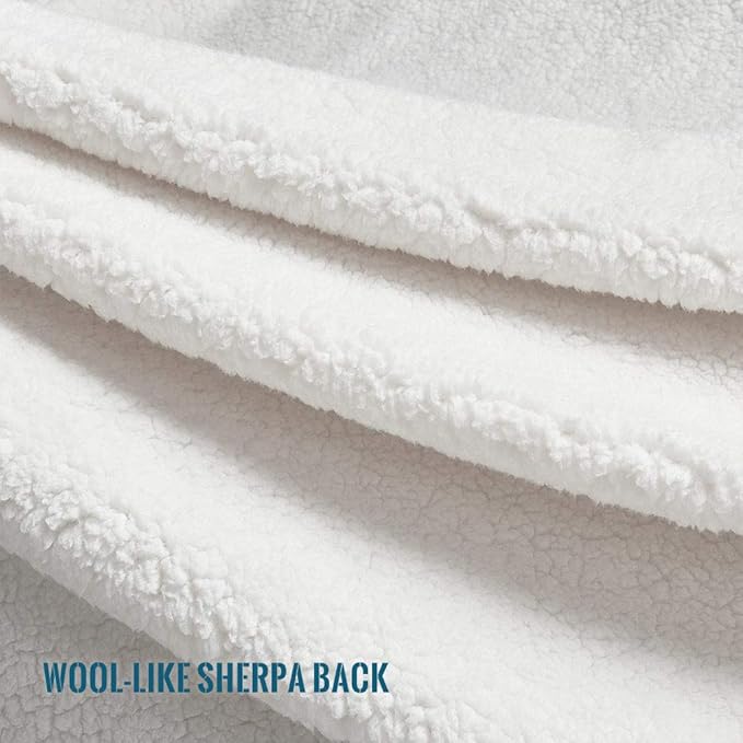 KAWAHOME Sherpa Fleece Blanket for Bed - Extra Warm and Heavy Thick Blankets for Winter, Super Soft 500GSM Plush Blanket, King Size 108" X 90" Yellow