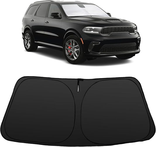 Windshield Sun Shade Compatible with 2015-2023 Dodge Challenger Accessories Coupe,SRT Hellcat,Redeye,GT,RT,TA Coupe,Widebody,SXT,RT Scat Pack Sun Visor Protector