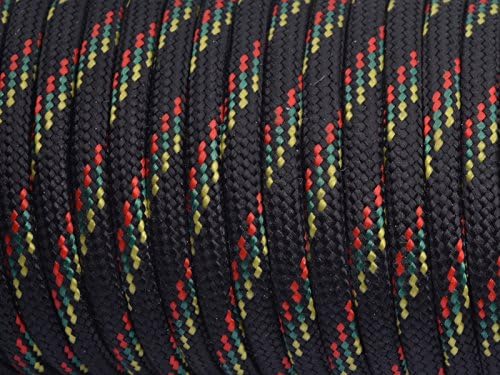 7 Strand Core 550lb Paracord Parachute Cord Lanyard Mil Spec Type III-100ft (Black Camo(82#))