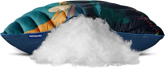 Camping Pillow,Supportive Compressible Travel Pillow Large Size Lightweight Camp Pillow with Storage Bag for Camping,Hiking,Backpacking,Airplane