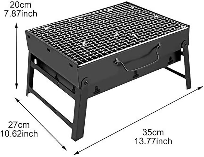 BBQ Charcoal Grill, Barbecue Grills Folding Portable Lightweight Small Barbecue Grill Tools For Outdoor Grilling Cooking Camping Hiking Picnics Tailgating Backpacking Party Father's Day Gift