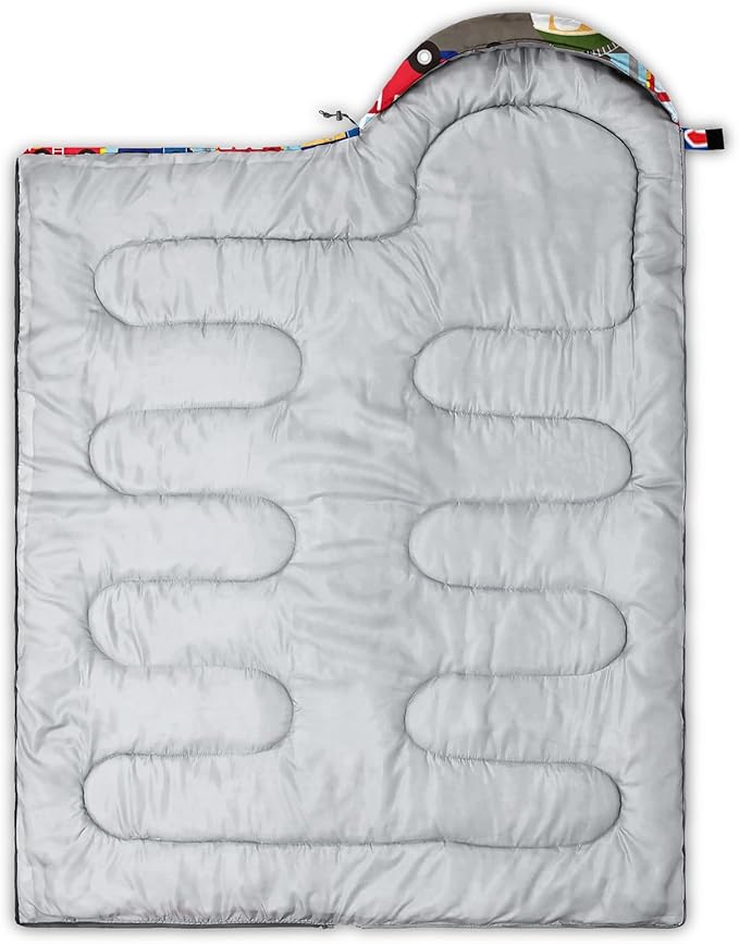 QOOMO Axolotl Cute Camping Sleeping Bags,3 Season Warm & Cool Weather,Lightweight,Waterproof Sleeping Bags for Adults & Kids,Traveling,and Outdoors