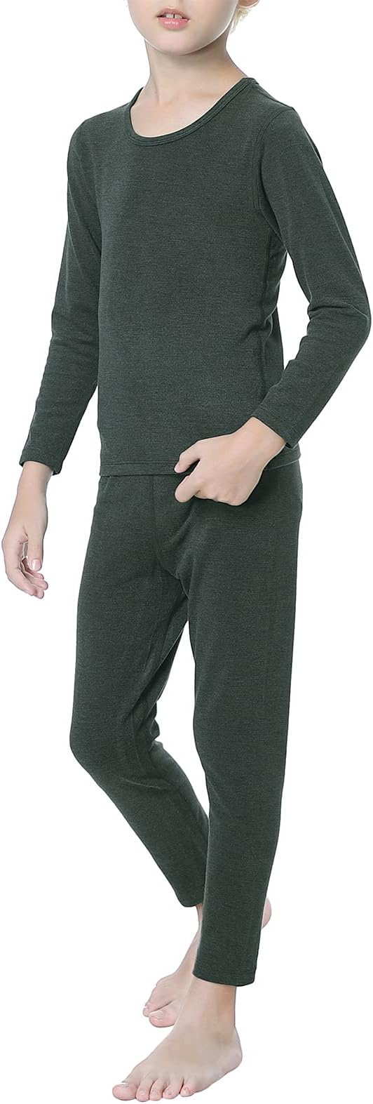 Thermal Underwear for Kids Toddler Winter Base Layer Long Johns Sets for Girls Boys