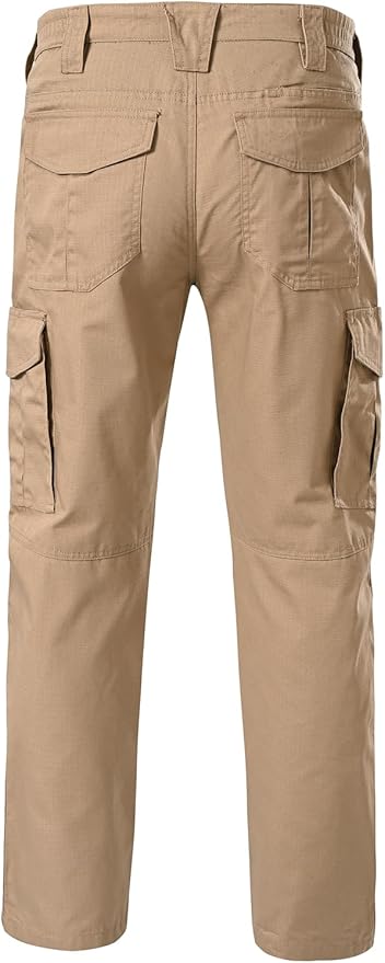 CNBQDD Mens Work Pants Cargo Tactical Construction for Men Ripstop Water Repellent Lightweight Outdoor Hiking with Pockets