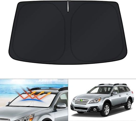 KUST Windshield Sun Shade for 2010-2014 & 2020-2025 Subaru Outback Wagon Accessories 4 Layers Custom Fit Sunshade Sun Protector Foldable Block UV Rays Keep Car Cooler