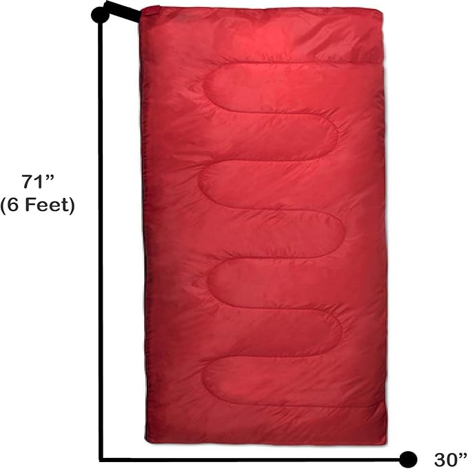 Envelope Sleeping Bags 4 Seasons Warm or Cold Lightweight Indoor Outdoor Sleeping Bags for Adults, Backpacking, Camping