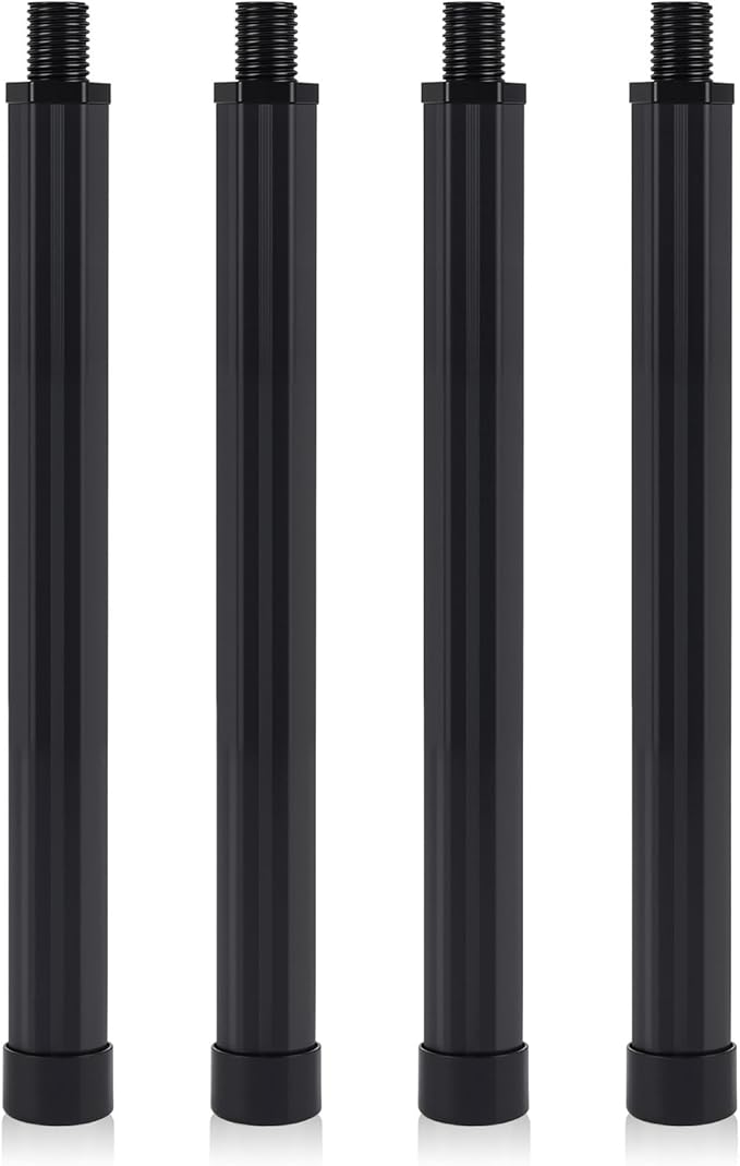 4 Pack Folding Camping Table Legs, 14" Aluminum Alloy Replacement Legs 26" & 30" Camping Tables, Black