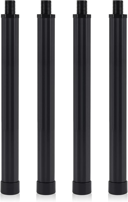 4 Pack Folding Camping Table Legs, 14" Aluminum Alloy Replacement Legs 26" & 30" Camping Tables, Black