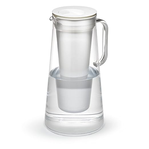LifeStraw Home – Water Filter Pitcher, 10-Cup, White, BPA Free Designed for Everyday Protection Against Bacteria, parasites, microplastics, Lead, Mercury, PFAS and a Variety of Chemicals