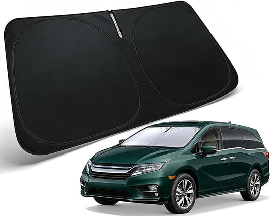 Windshield Sun Shade for Honda Odyssey 2018-2026 Accessories Car Front Window Sun Visor & Heat Shield | 240T Sunshade Protection Blocks UV Rays Keep Your Car Cooler