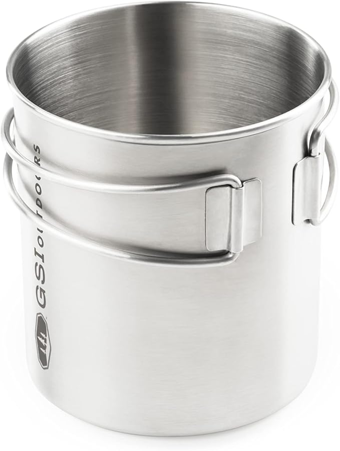 GSI Outdoors Glacier Stainless Steel Bottle Cup I Lightweight Cup or Pot for Travel, Camping and Backpacking - 20 oz