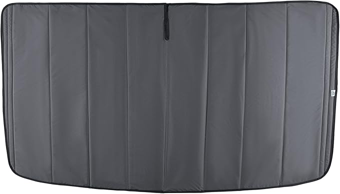 Insulated Front Windshield Cover for 2014–2026 RAM ProMaster Vans, Blackout Privacy Sun Shades for Stealth Camping – Dark Gray