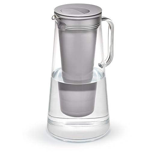 LifeStraw Home – Water Filter Pitcher, 10-Cup, Pebble, BPA Free Designed for Everyday Protection Against Bacteria, parasites, microplastics, Lead, Mercury, PFAS and a Variety of Chemicals