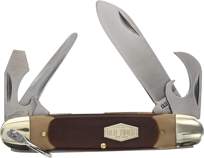 Old Timer 23OT Scout Knife Folding Pocket Knife with Can Opener Carry