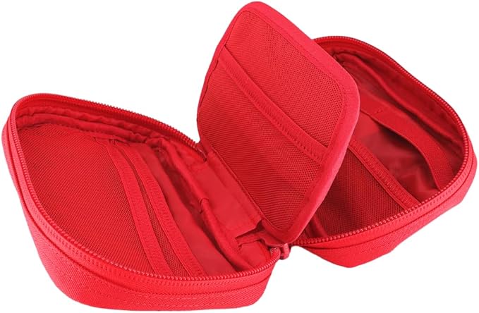 MERET Personal Response Pack | Bag with Modular Organizer, MOLLE Panel, Durable Material, Travel, Hiking, Camping, Preparedness | Small, Red | Empty Bag