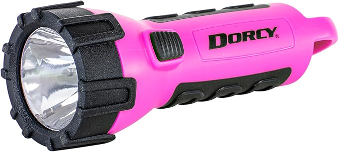 Dorcy 55 Lumen Floating Water Resistant LED Flashlight with Carabineer Clip, Pink ( 41-2509)
