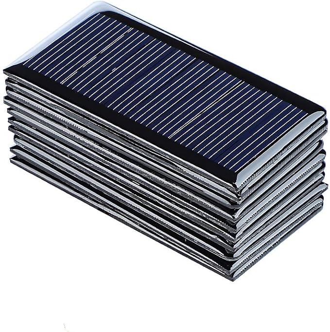 SUNYIMA 5V 60mA Epoxy Polycrystalline Solar Panel Cells for Battery Charger DIY System Kits 68mmx37mm / 2.67"x1.45"