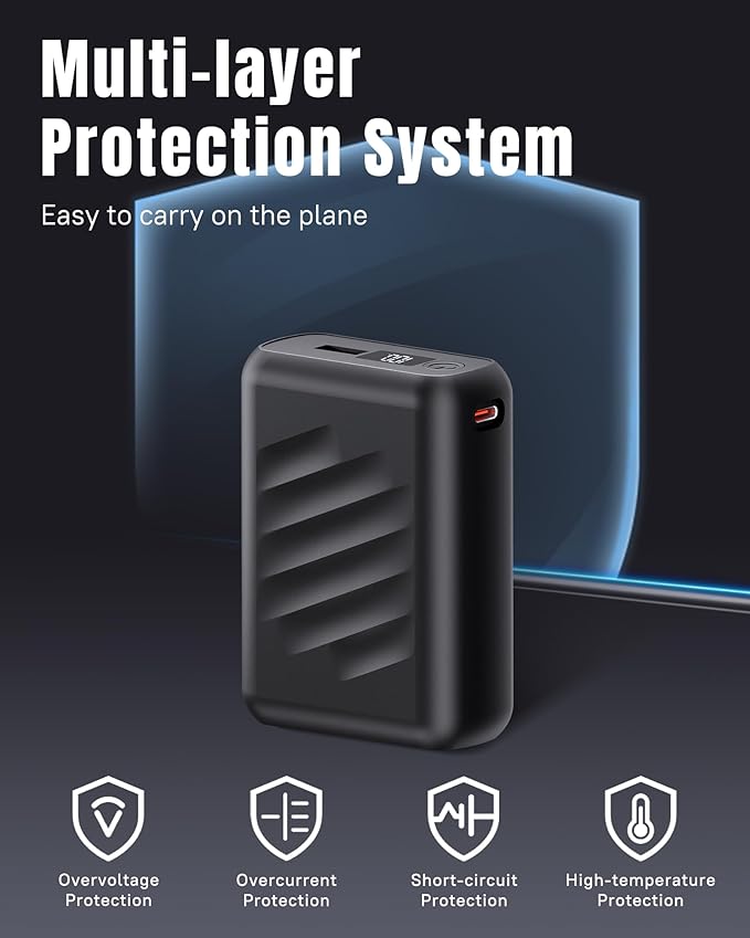 RIAFOX DC Output 7.4V 20000mAh USB 5V2A Battery Pack Heated Clothing Women Men Jacket Coat Blanket Camping Chair Charger Power Bank for Wulcea Venustas Weamest Kovnlo Gotobi Ororo Tidewe Mnzz