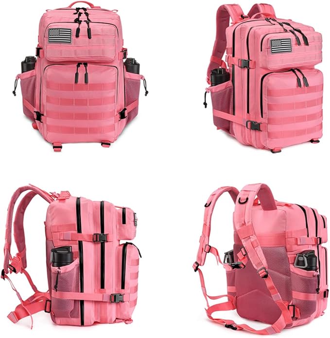 45L Tactical Backpack for Men Women, Military Assault Pack with MOLLE, Large 3 Day Bug Out Bag for Hiking Camping