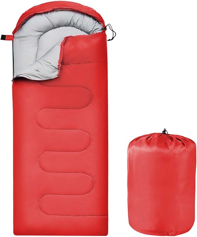 OBTANIM Sleeping Bags Portable Waterproof Camping Sleeping Bag for Adults Kids 4 Seasons Cold Weather or Warm Backpacking Hiking Travel Indoor Outdoor Use