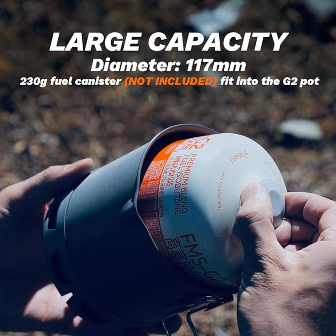 Fire-Maple Petrel Quickboil Pro Ultralight Cooking System – Compact & Fast-Boiling Backpacking Stove Pot Set, Ideal for Hiking, Solo Camping, Travelling, Hunting Trips | Petrel G2 Cooking Set