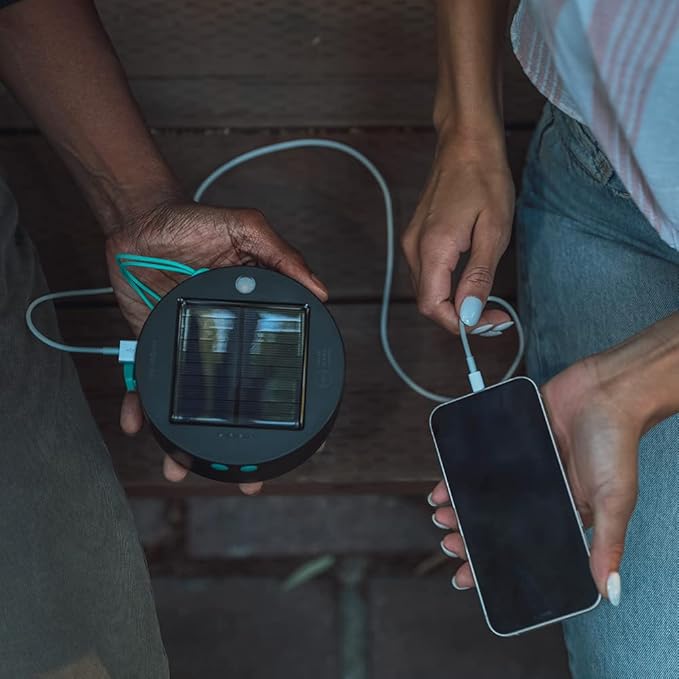 MPOWERD Luci Solar String Lights: Rechargeable via Solar and USB, Power Bank for Mobile Charging, 18’ or 44’, Waterproof, Lasts Up to 40 hrs, Up to 140 Lumens LEDs, Camping, Indoor/Outdoor Decorating