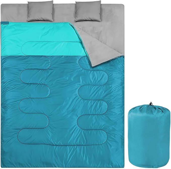 Camping Sleeping Bags for Adults Kids Waterproof Lightweight Sleeping Bag for Cold Weather or Warm Backpacking Hiking Mountaineering Indoor Outdoor Use