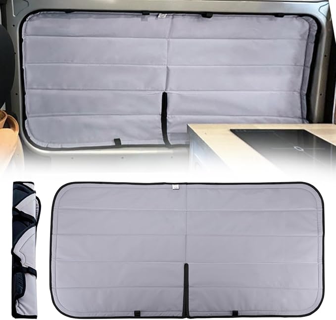 Living in a Bubble Insulated Blackout Sliding Door Window Cover for RAM Promaster Van Year 2014-2026 (Bare Metal Frame)